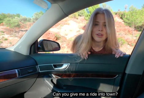 Откуда ты, такая вся красивая! Из леса, а трахаться будем в машине?